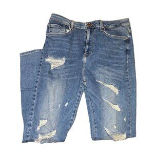 Forever 21 Jeans Woman's Distressed Med Wash Size 29 Jj3671